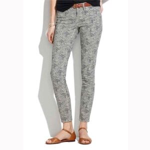 Madewell Skinny Skinny Ankle Pants Safari Dot